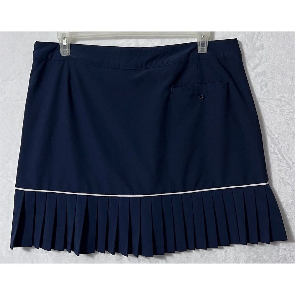 Lady Hagen Women's Pleated Golf Skort Size 16 Navy Blue Knee Length - Picture 4 of 10